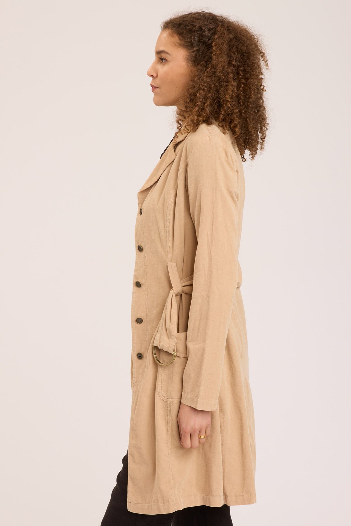 Wearables Cord Belted Trench 