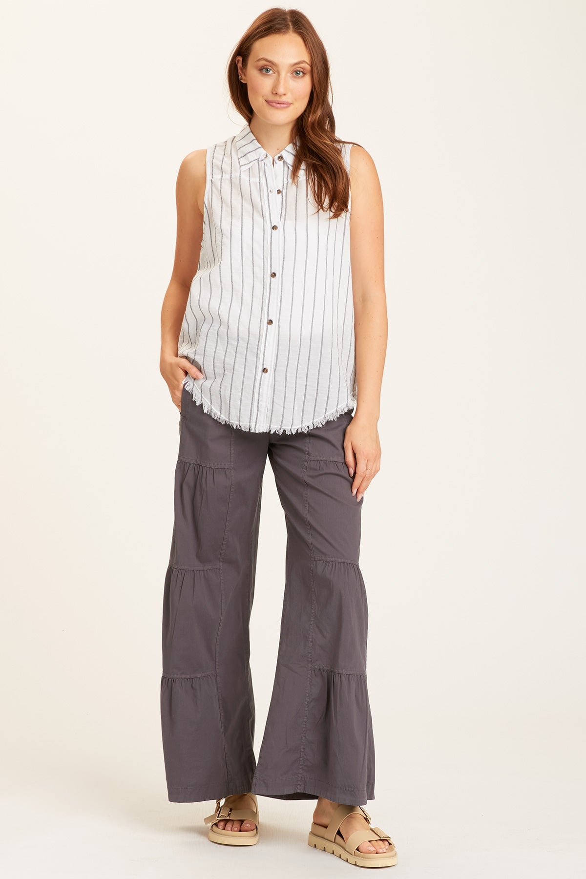 Core by Wearables Terraced Wide Leg Pant 